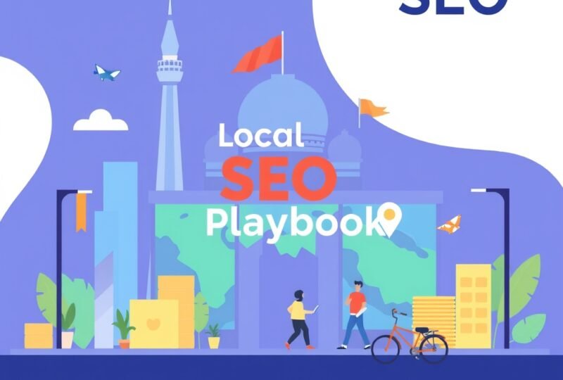 Local SEO playbook for Delhi-NCR brands, editorial illustration